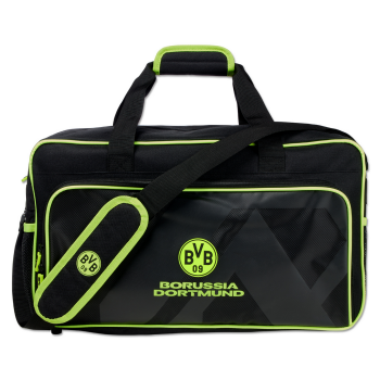 Borussia Dortmund BVB Sporttasche Neon Schwarz 53 x 35 x 31 cm